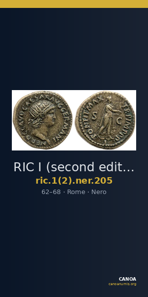 RIC I (second edition) Nero 205 — CANOA
