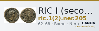 RIC I (second edition) Nero 205 — CANOA