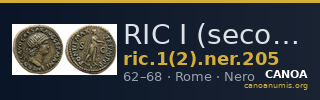 RIC I (second edition) Nero 205 — CANOA