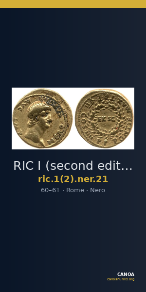 RIC I (second edition) Nero 21 — CANOA