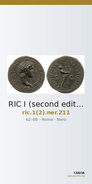 RIC I (second edition) Nero 211 — CANOA