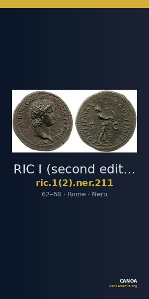 RIC I (second edition) Nero 211 — CANOA
