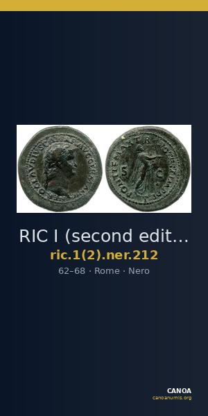 RIC I (second edition) Nero 212 — CANOA