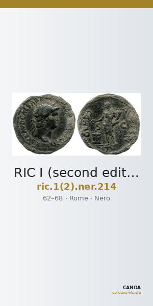 RIC I (second edition) Nero 214 — CANOA