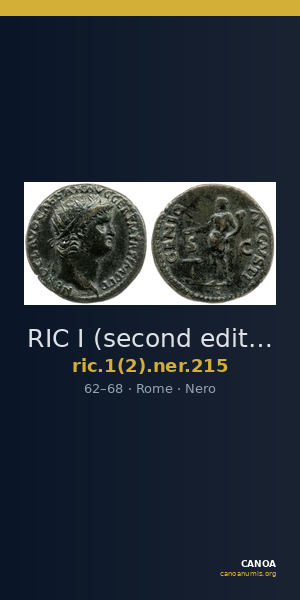 RIC I (second edition) Nero 215 — CANOA