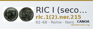 RIC I (second edition) Nero 215 — CANOA