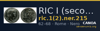 RIC I (second edition) Nero 215 — CANOA