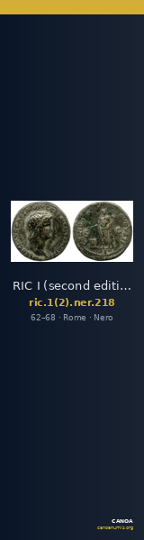 RIC I (second edition) Nero 218 — CANOA