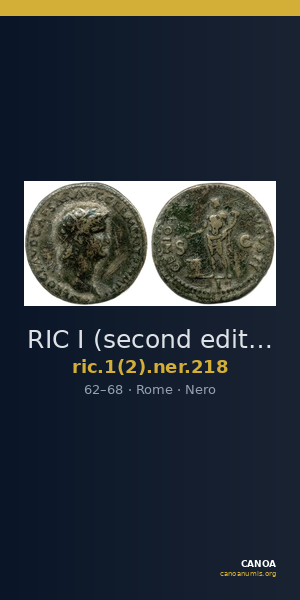 RIC I (second edition) Nero 218 — CANOA
