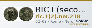 RIC I (second edition) Nero 218 — CANOA