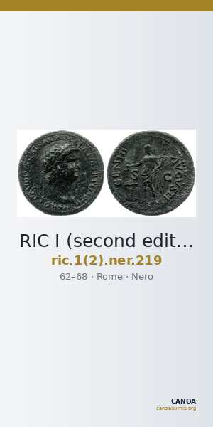 RIC I (second edition) Nero 219 — CANOA