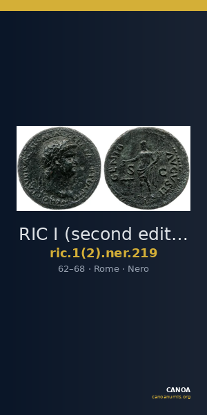 RIC I (second edition) Nero 219 — CANOA