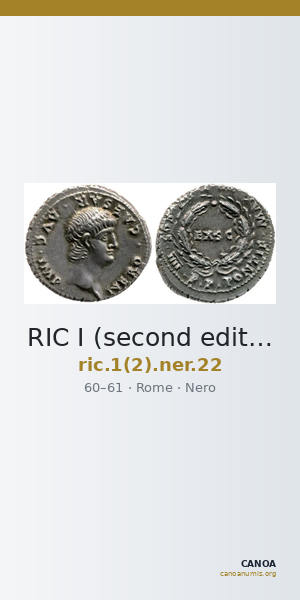 RIC I (second edition) Nero 22 — CANOA