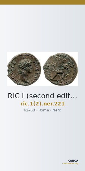 RIC I (second edition) Nero 221 — CANOA