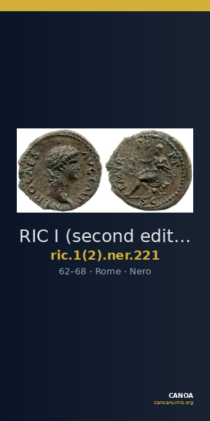 RIC I (second edition) Nero 221 — CANOA