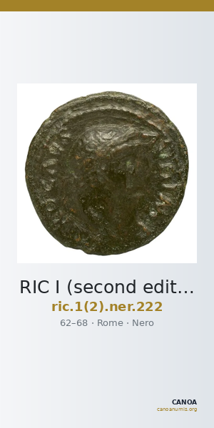 RIC I (second edition) Nero 222 — CANOA
