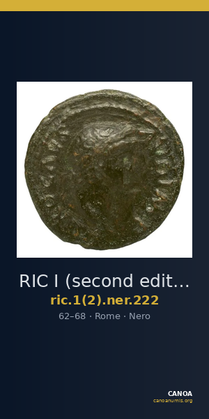 RIC I (second edition) Nero 222 — CANOA