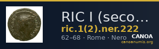 RIC I (second edition) Nero 222 — CANOA
