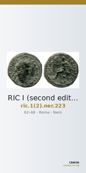RIC I (second edition) Nero 223 — CANOA