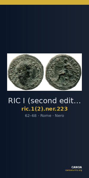 RIC I (second edition) Nero 223 — CANOA