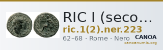 RIC I (second edition) Nero 223 — CANOA
