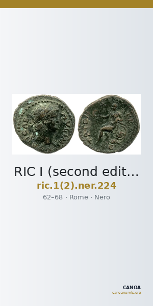 RIC I (second edition) Nero 224 — CANOA