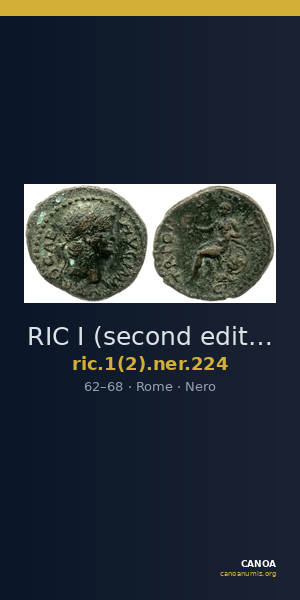 RIC I (second edition) Nero 224 — CANOA