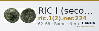 RIC I (second edition) Nero 224 — CANOA