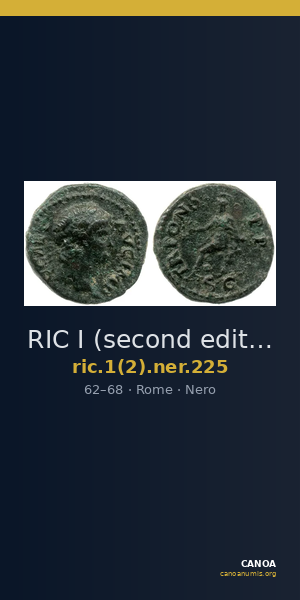 RIC I (second edition) Nero 225 — CANOA