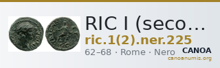 RIC I (second edition) Nero 225 — CANOA