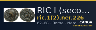 RIC I (second edition) Nero 226 — CANOA