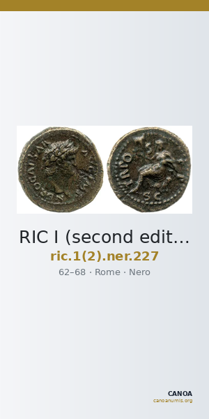 RIC I (second edition) Nero 227 — CANOA