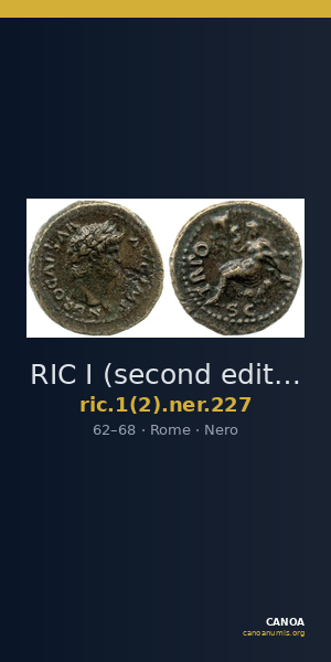 RIC I (second edition) Nero 227 — CANOA