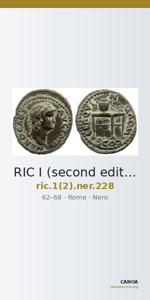 RIC I (second edition) Nero 228 — CANOA