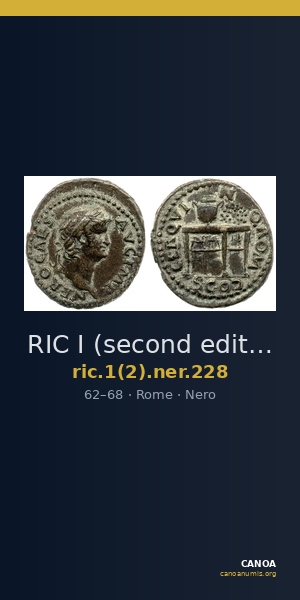 RIC I (second edition) Nero 228 — CANOA