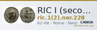 RIC I (second edition) Nero 228 — CANOA