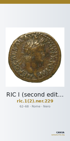RIC I (second edition) Nero 229 — CANOA