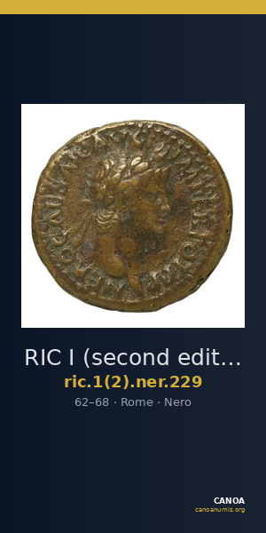 RIC I (second edition) Nero 229 — CANOA