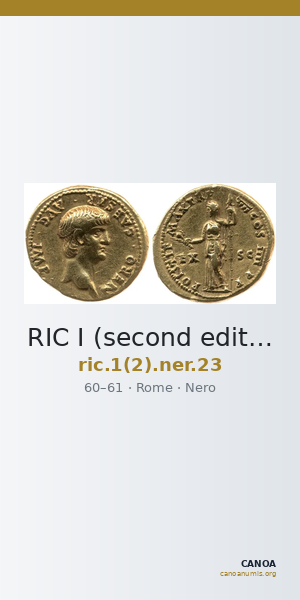 RIC I (second edition) Nero 23 — CANOA