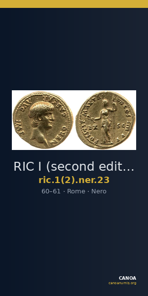 RIC I (second edition) Nero 23 — CANOA