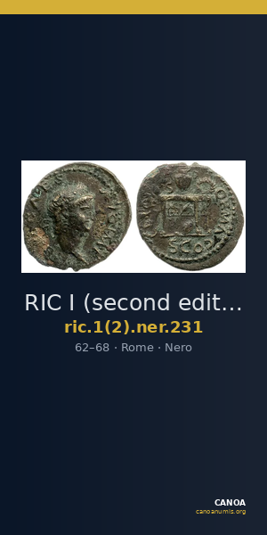 RIC I (second edition) Nero 231 — CANOA