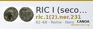 RIC I (second edition) Nero 231 — CANOA