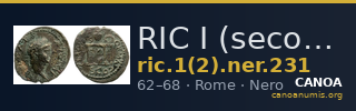 RIC I (second edition) Nero 231 — CANOA