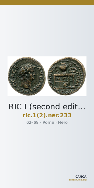 RIC I (second edition) Nero 233 — CANOA