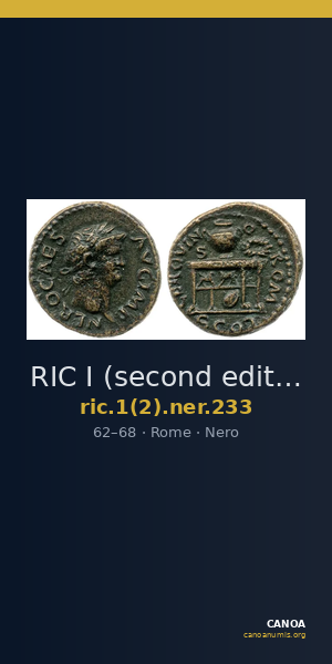 RIC I (second edition) Nero 233 — CANOA