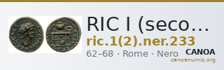 RIC I (second edition) Nero 233 — CANOA