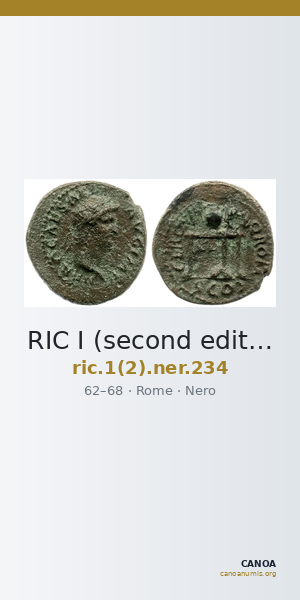 RIC I (second edition) Nero 234 — CANOA