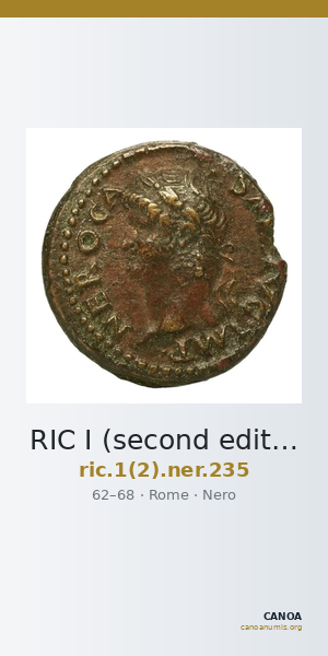 RIC I (second edition) Nero 235 — CANOA