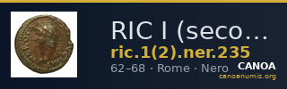 RIC I (second edition) Nero 235 — CANOA
