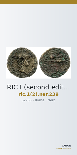 RIC I (second edition) Nero 239 — CANOA